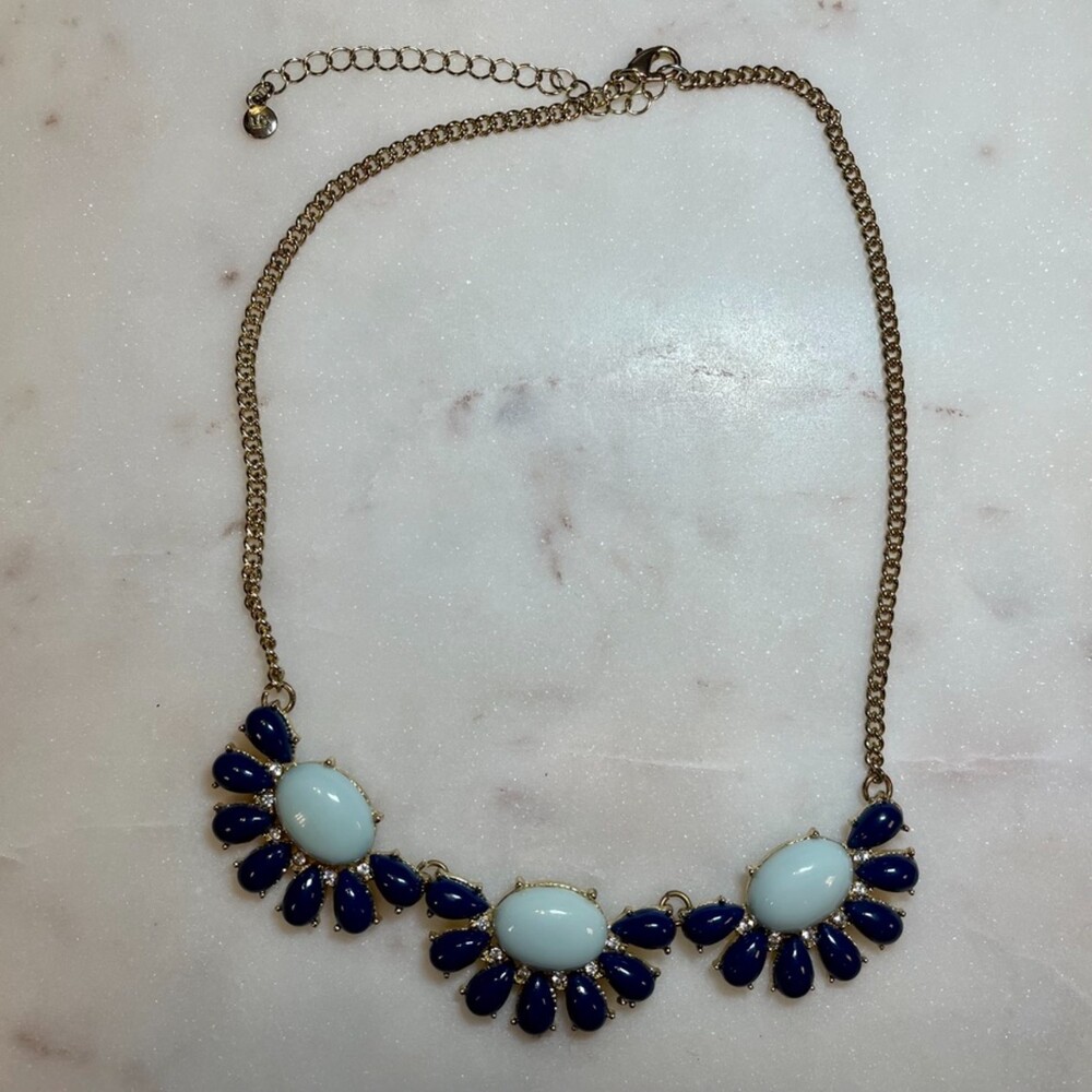 LC Lauren Conrad | Blue Enamel Bib Necklace